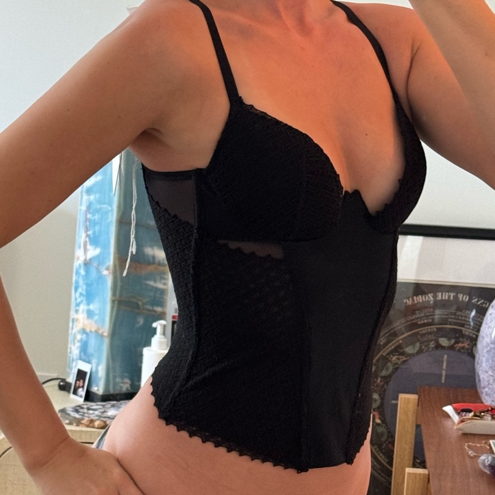 Brand new black corset La perla